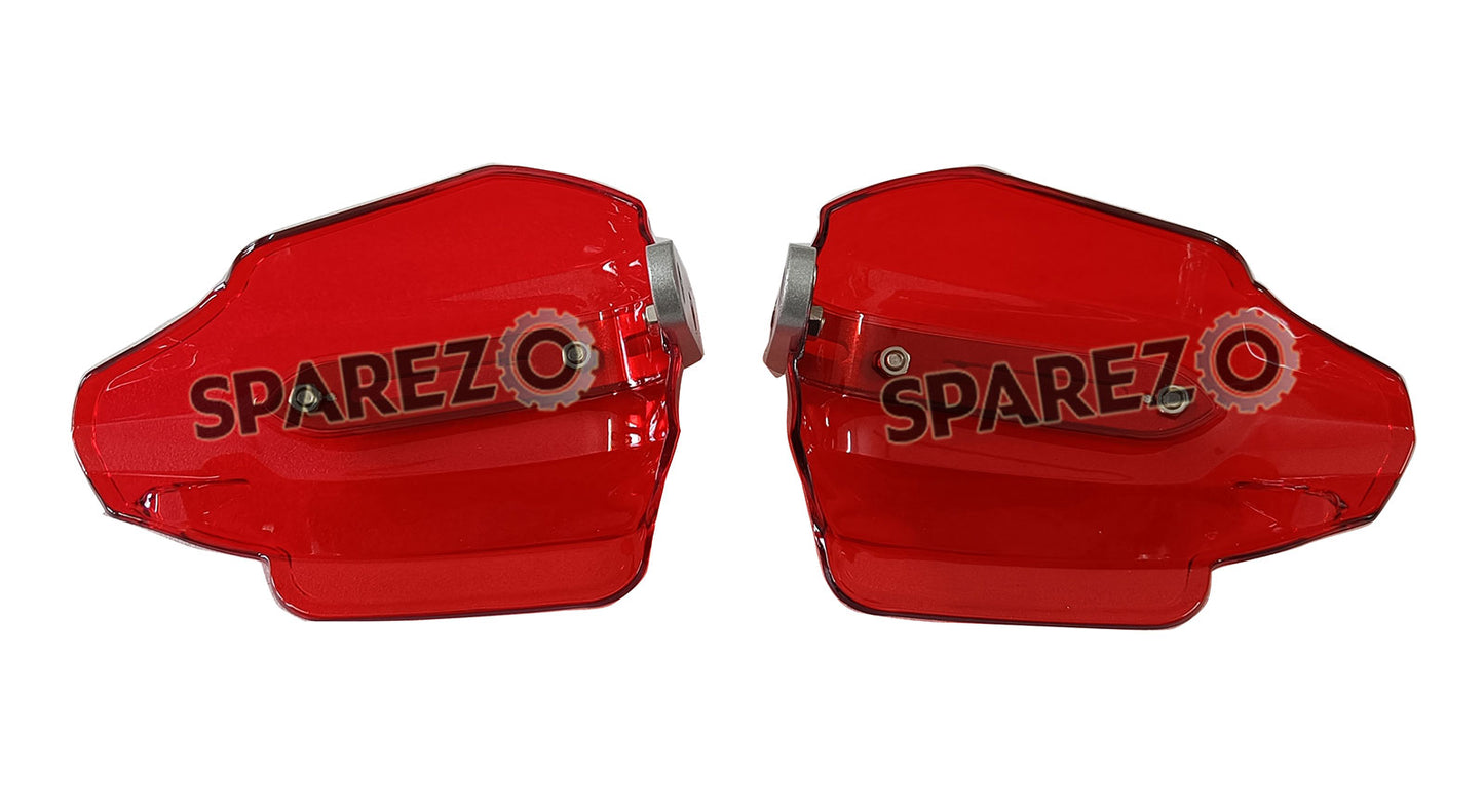 For Royal Enfield New Himalayan 450 Tinted Red Color Hand Guard Kit