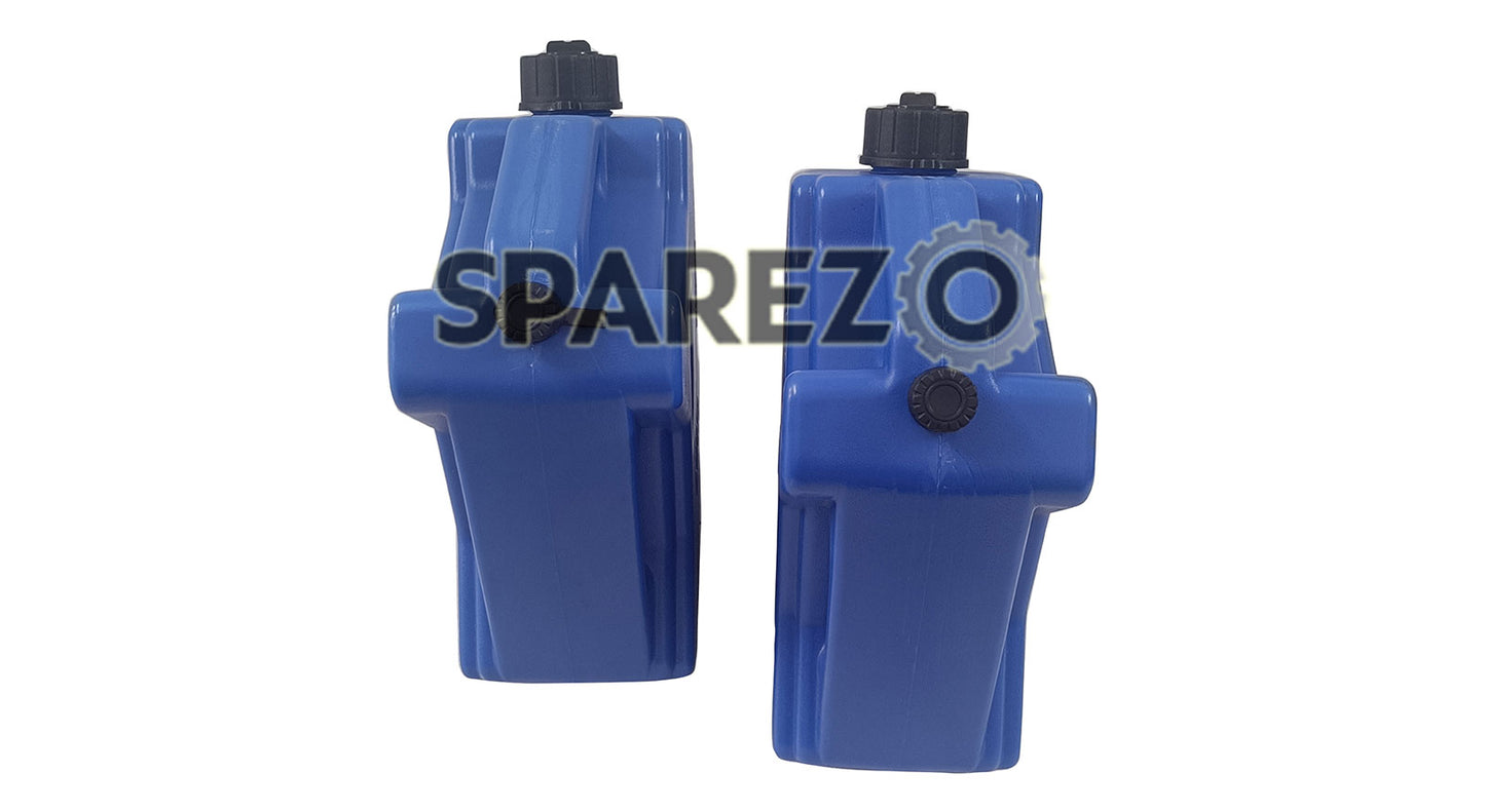 Royal Enfield LH - RH Side Blue Color Jerry Can Pair for Himalayan 411