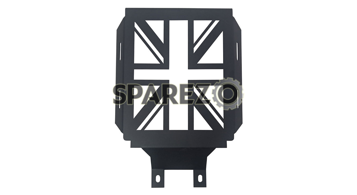 Royal Enfield Super Meteor 650 Flag Design Oil Cooler Radiator Guard Black