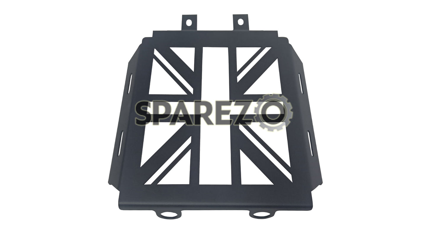 Royal Enfield Super Meteor 650 Flag Design Oil Cooler Radiator Guard Black