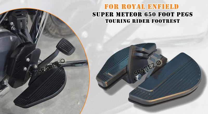 Fit For Royal Enfield Super Meteor 650 Footboard Touring Rider Footpeg