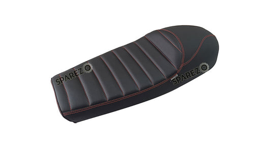 Royal Enfield GT and Interceptor 650 Leatherite Touring Dual Seat Black