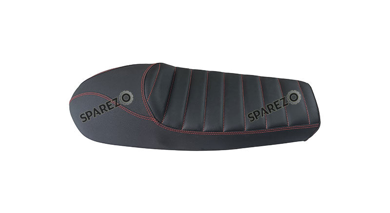 Royal Enfield GT and Interceptor 650 Leatherite Touring Dual Seat Black