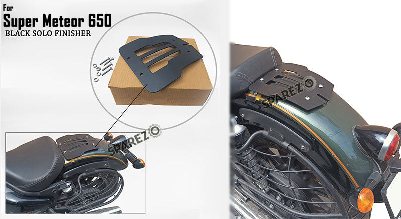 Royal Enfield Super Meteor 650 Customized Solo Finisher Black