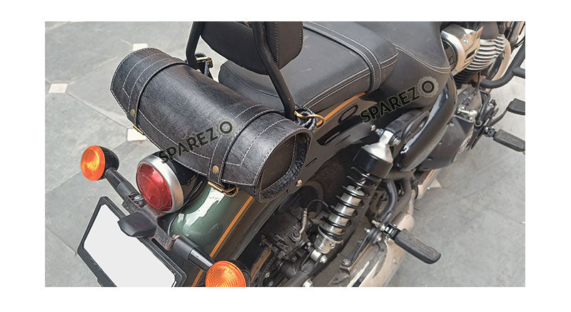 Royal Enfield Super Meteor 650 Genuine Leather Tools and Accessories Bag Black