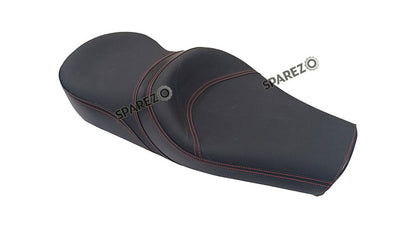 Royal Enfield GT and Interceptor 650 Comfortable Leatherite Black Dual Seat