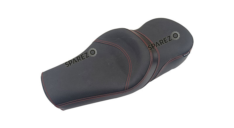 Royal Enfield GT and Interceptor 650 Comfortable Leatherite Black Dual Seat