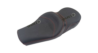 Royal Enfield GT and Interceptor 650 Comfortable Leatherite Black Dual Seat