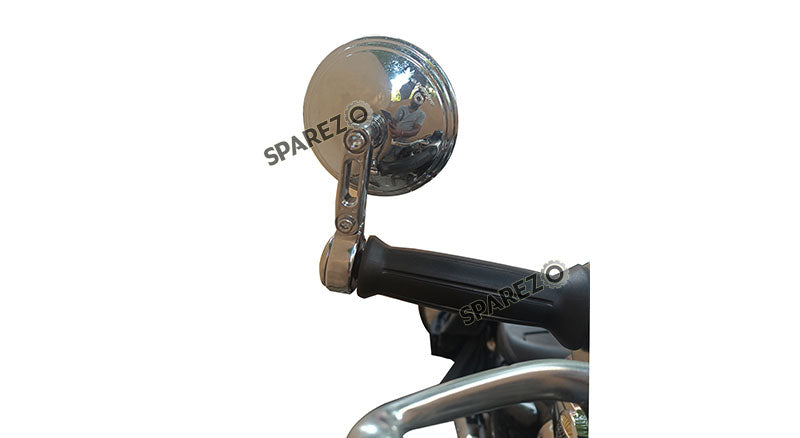 Royal Enfield Super Meteor 650 Bar End Mirrors with Mounts Chrome