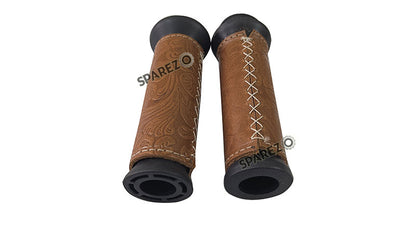 Royal Enfield Meteor and Classic Reborn 350 Big Size Tool Bag lever with Grip Brown