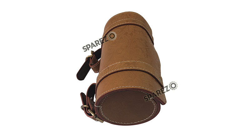 Royal Enfield Meteor and Classic Reborn 350 Leather Tool Bag lever with Grip Brown