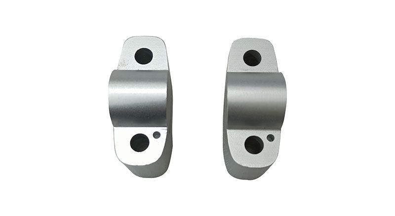 Royal Enfield Super Meteor 650 Aluminium Handlebar Risers 35mm Silver