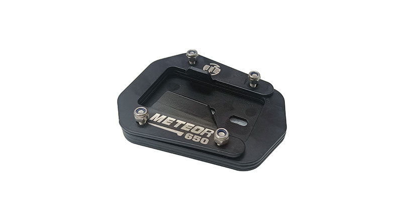 Royal Enfield Super Meteor 650 Stainless Steel Side Stand Base Extender Black