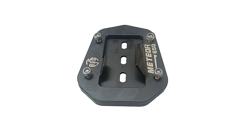 Royal Enfield Super Meteor 650 Stainless Steel Side Stand Base Extender Black