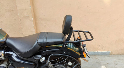 Royal Enfield Super Meteor 650 Rear Luggage Rack and Backrest Black