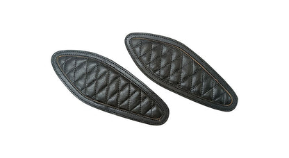 Royal Enfield Hunter 350 Genuine Leather Diamond Design Tank Pad Black D6