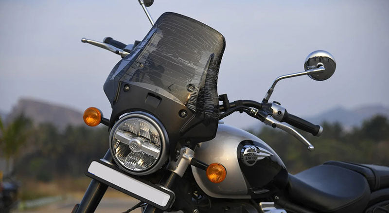 For Royal Enfield Super Meteor 650 Wanderer Premium Windshield Smoked Screen