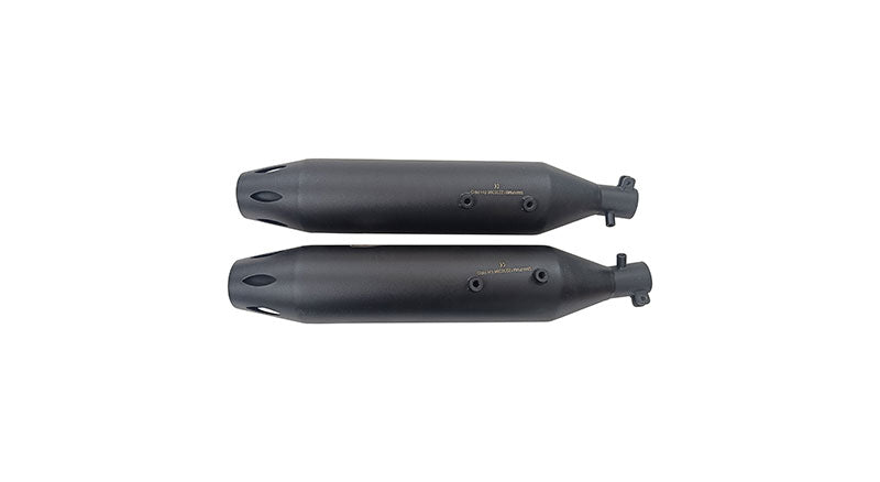 Royal Enfield Super Meteor 650 Red Rooster Astral Pro Exhaust Silencer Black