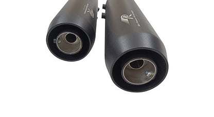 Royal Enfield Super Meteor 650 Red Rooster Astral Black Exhaust Silencer