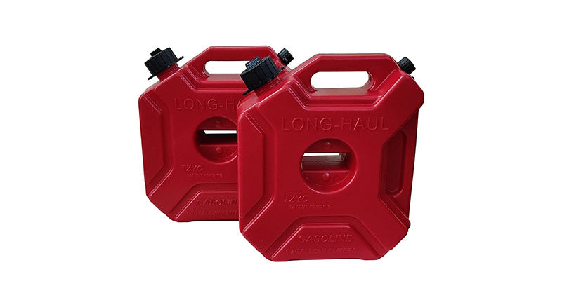 For Royal Enfield New Himalayan 450 RH-LH Red Jerry Can Pair with Mount