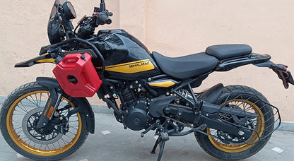 For Royal Enfield New Himalayan 450 RH-LH Red Jerry Can Pair with Mount