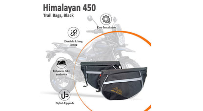 For Royal Enfield New Himalayan 450 Black Canvas TrailPack