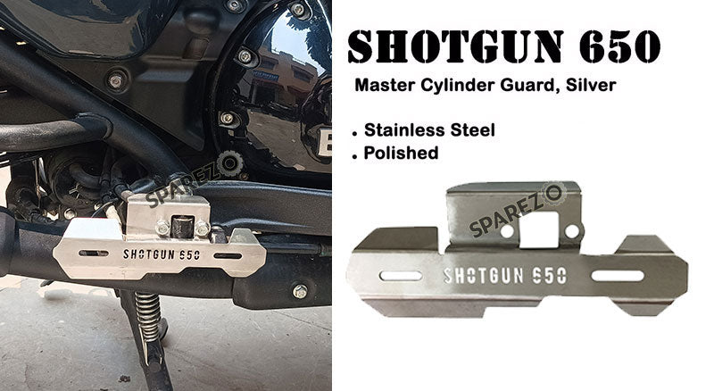 Fit For Royal Enfield Shotgun 650 Stainless Steel Master Cylinder Guard Silver