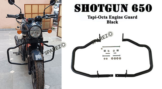 Fit For Royal Enfield Shotgun 650 Tapi Octa Large Engine Guard Black