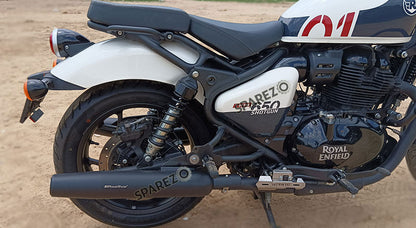 Fit For Royal Enfield Shotgun 650 Powerage Exhaust Silencer Black Pair