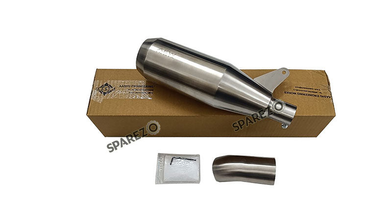 Fit For Royal Enfield New Himalayan 450 AEW SS Matt Finish Exhaust Silencer
