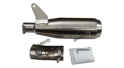 Fit For Royal Enfield New Himalayan 450 AEW SS Matt Finish Exhaust Silencer