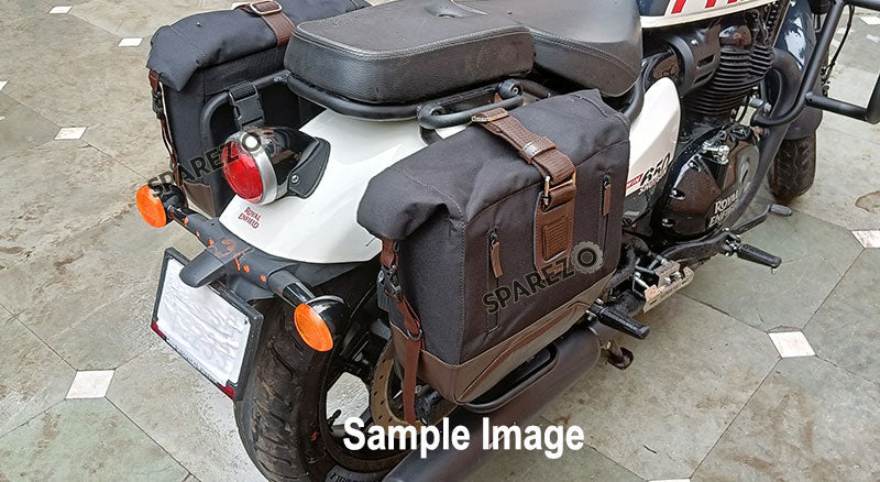 Fit For Royal Enfield Shotgun 650 Black Saddle Pannier Bags with Mounting