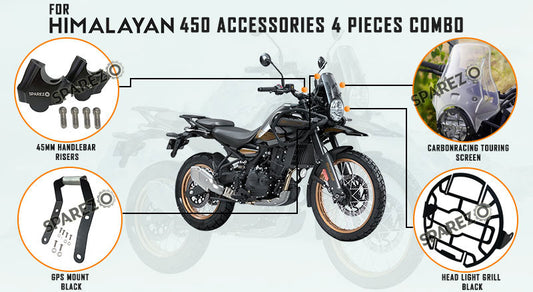 Fit For Royal Enfield New Himalayan 450 Accessories Combo Pack 4 Pcs