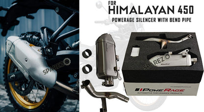 Fit For Royal Enfield New Himalayan 450 Powerage Silencer with Header Bend Pipe