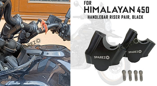 Fit For Royal Enfield New Himalayan 450 Handlebar Risers Pair Black