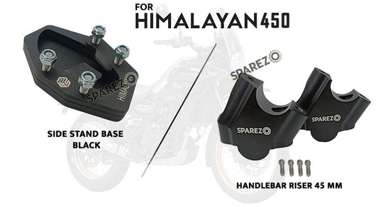 Fit For  Royal Enfield Himalayan 450 Risers and Side Stand Extender Accessories