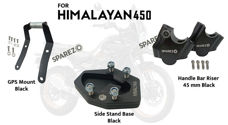Fit For Royal Enfield New Himalayan 450 GPS Mount Risers and Side Stand Extender