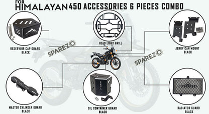 Royal Enfield 6 Pcs Accessories Combo Pack CP-2 Himalayan 450