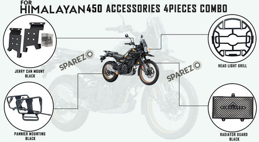 Royal Enfield 4 Pcs Accessories Combo Pack CP-1 Himalayan 450