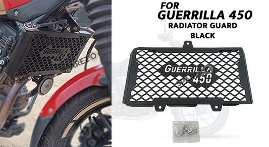Fit For Royal Enfield Guerrilla 450 Stainless Steel Radiator Guard Black