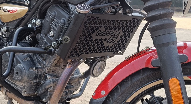 Fit For Royal Enfield Guerrilla 450 Stainless Steel Radiator Guard Black