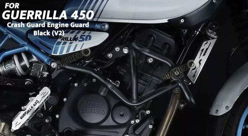 Fit For Royal Enfield Guerrilla 450 Crash Guard Engine Guard Black