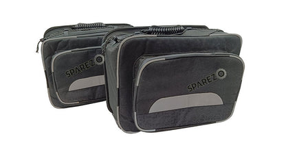 Fit For Royal Enfield New Himalayan 450 Canvas Pannier Bags With Mounting Black