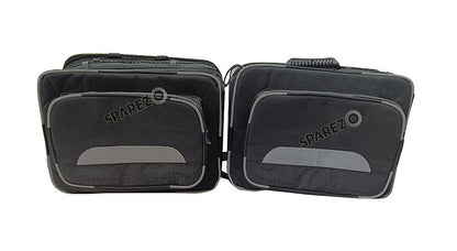 Fit For Royal Enfield New Himalayan 450 Canvas Pannier Bags With Mounting Black