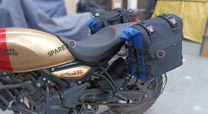 Fit For Royal Enfield Guerrilla 450 Canvas Pannier Bags With Mounting