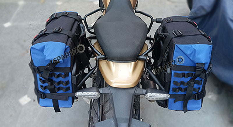 Fit For Royal Enfield Guerrilla 450 Canvas Pannier Bags With Mounting