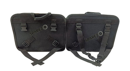 Fit For Royal Enfield Guerrilla 450 Canvas Pannier Bags With Mounting Black