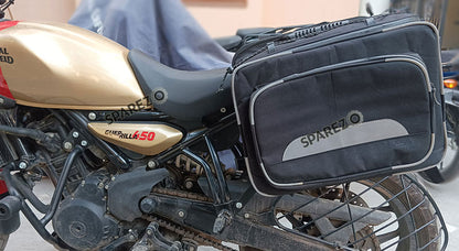 Fit For Royal Enfield Guerrilla 450 Canvas Pannier Bags With Mounting Black