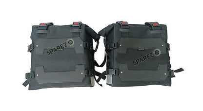 Fit For Royal Enfield New Himalayan 450 Black Canvas Pannier Bags With Mounting