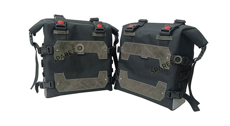 Fit For Royal Enfield New Himalayan 450 Canvas Black Pannier Bags